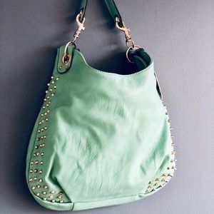 COPY - Turquoise HANDBAG REPUBLIC faux leather ha…